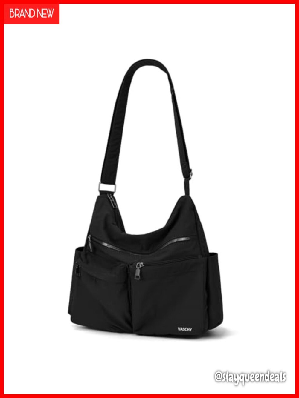 RFID Blocking Crossbody Messenger Bag Lightweight Adjustable Strap